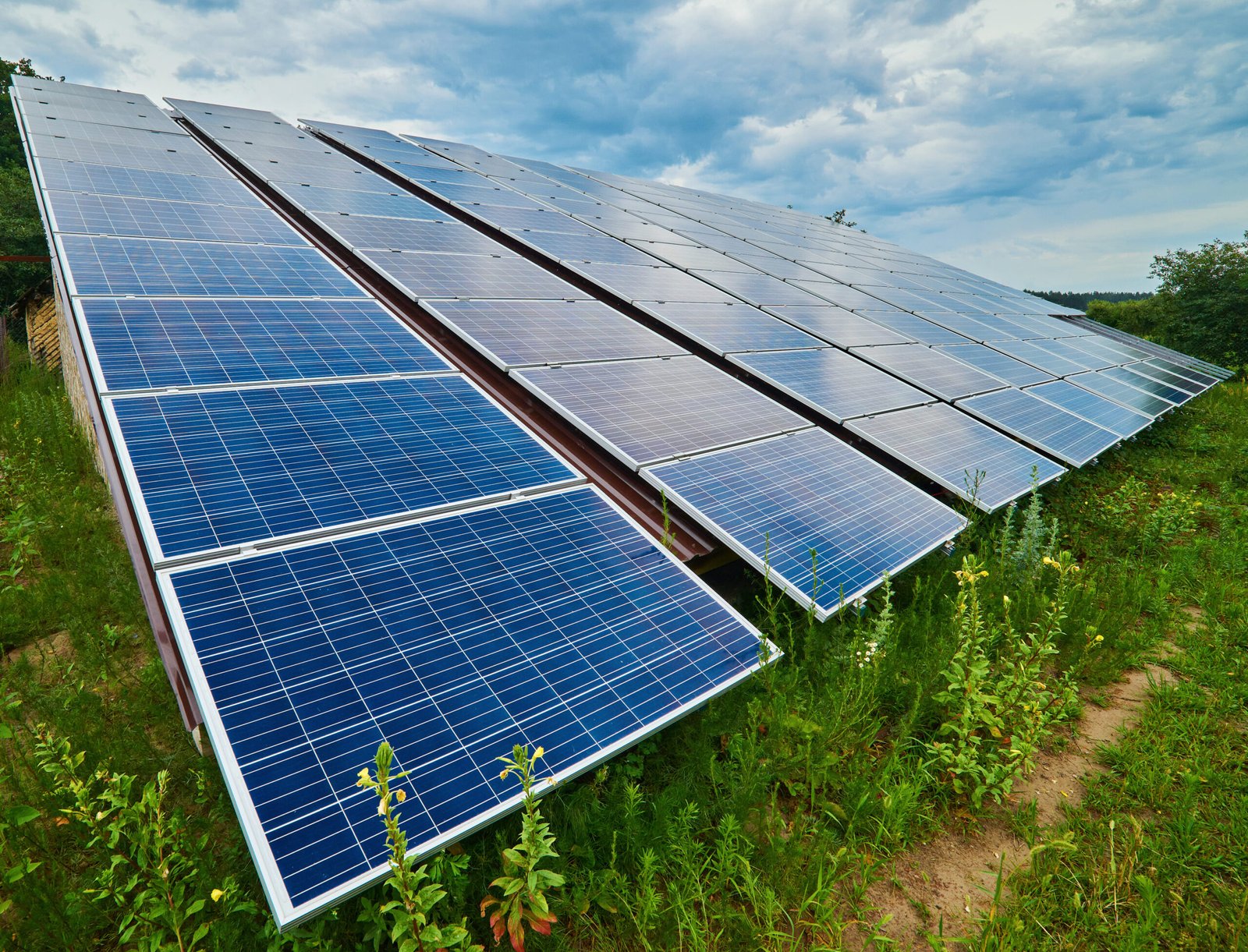 Solar Panel Generates Green Electricity Scaled