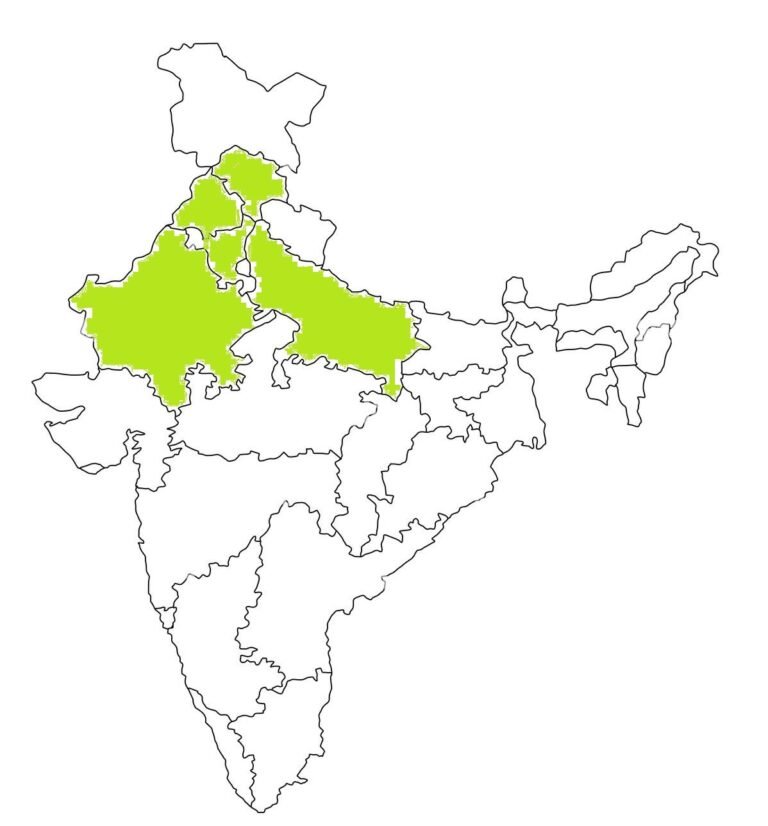 an outlined map of india all isolated on white background brd6x2