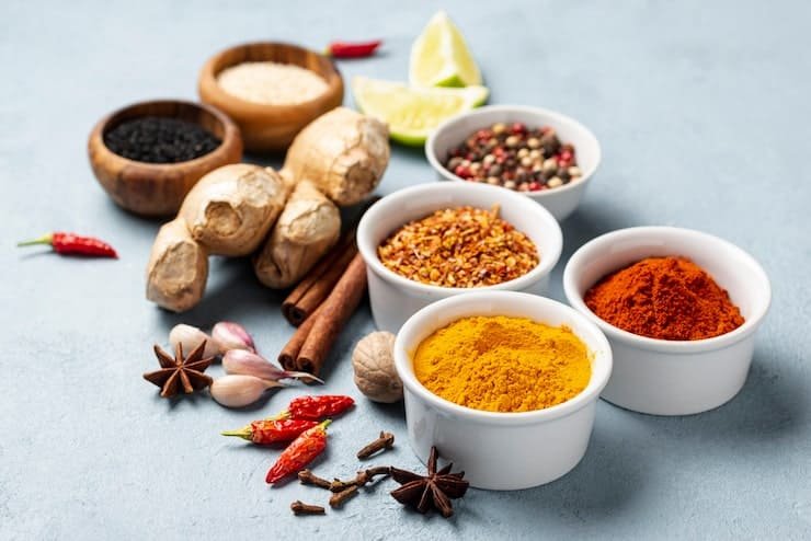 close up asian food ingredients arrangement 23 2148377387