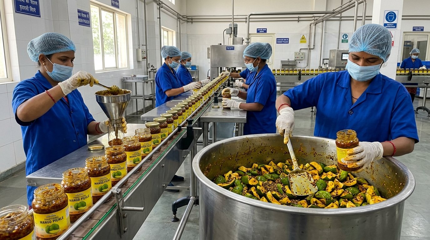 Agribusiness achar & pickle processing line
