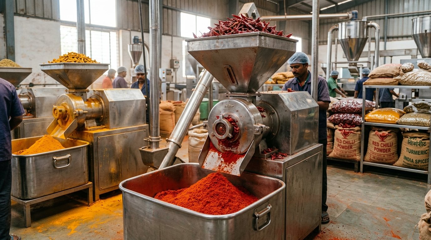 Agribusiness spices processing & grinding