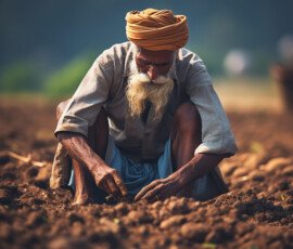 Media Center portrait indian man field